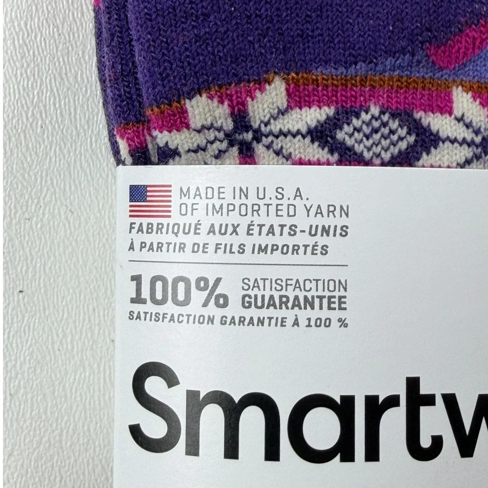 Smartwool Women Large 2 Pack Cozy Cabin Crew Traditional Snowflake Socks NWT